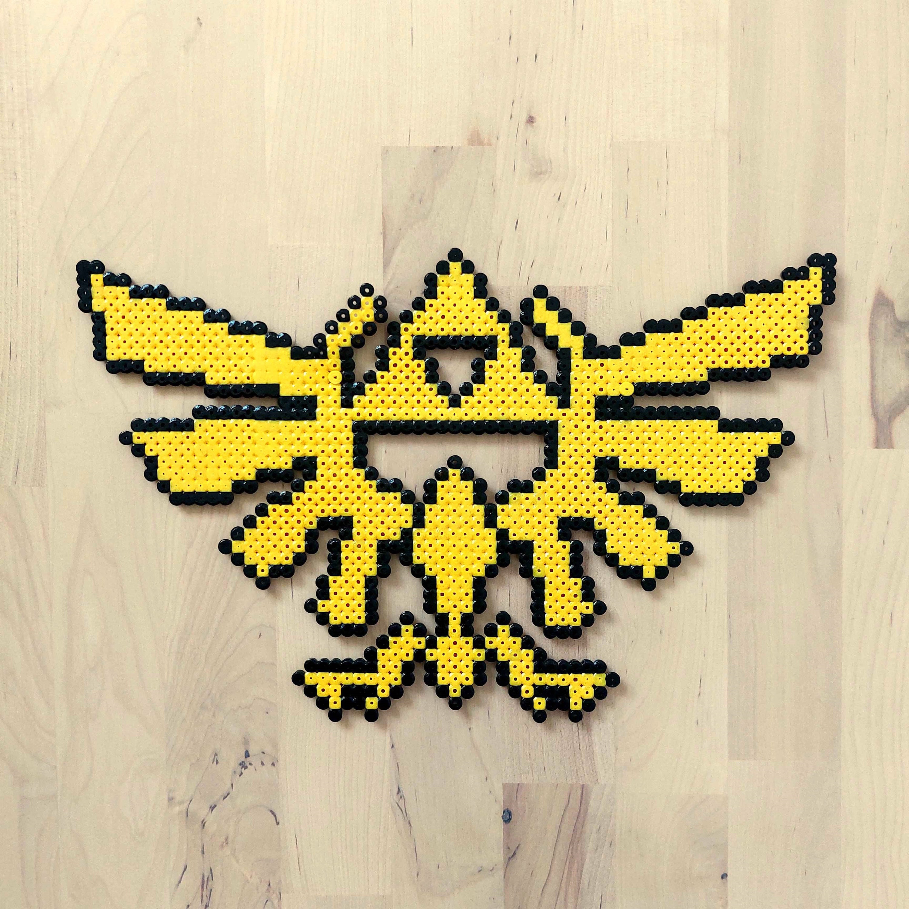 Triforce Legend of Zelda Pixel art perler - wall decor