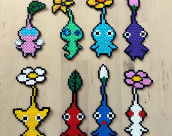 Pikmin any colors Pixel art perler - wall decoration