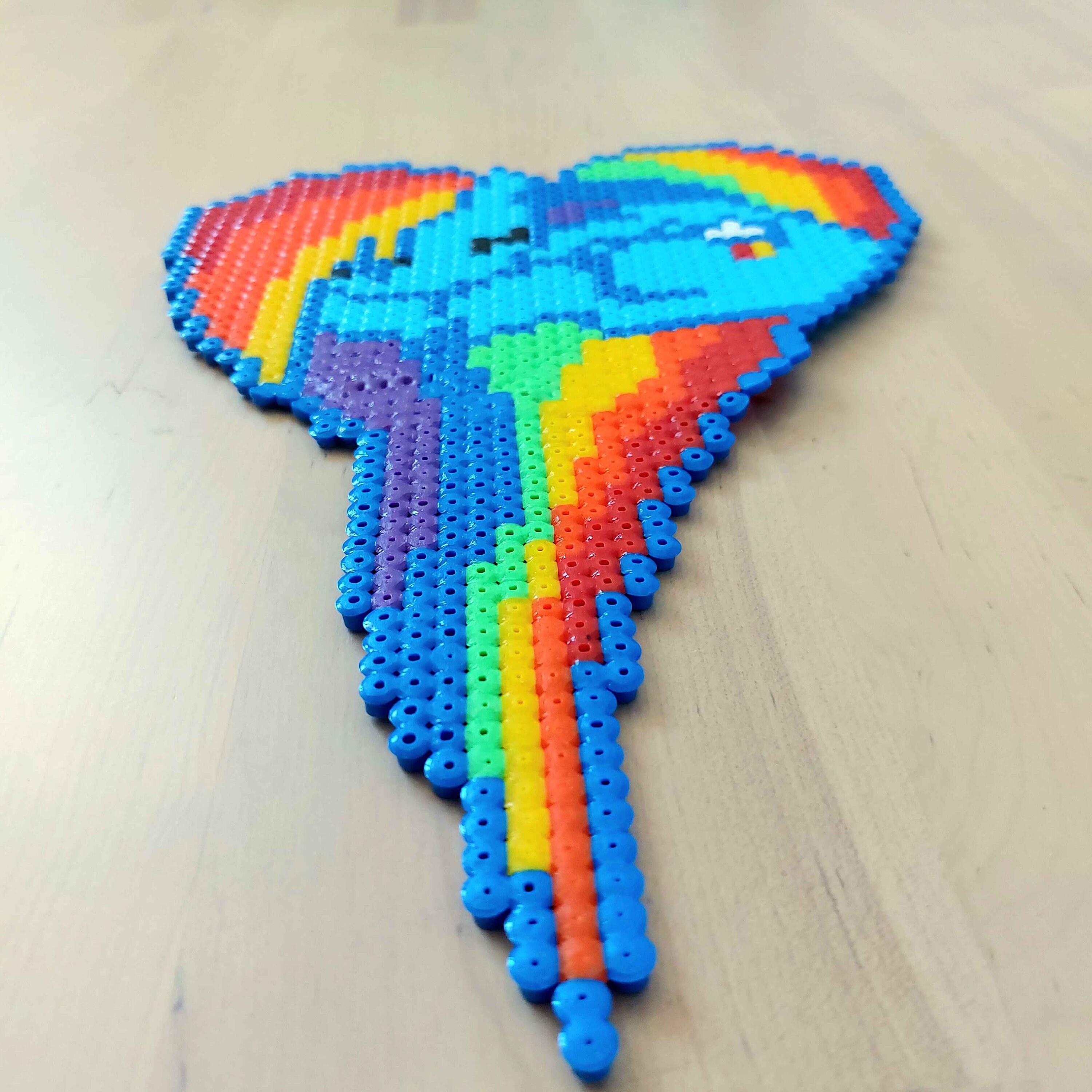 Rainbow Dash Mein kleines Pony MLP Pixel Art Perler - Wanddekoration - Etsy  Schweiz, image size:3000x3000
