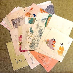 Colección Shikishi japonesa vintage, grabados (27), carteles, Sumi-e, Bijin-ga, Ukiyo-e, arte minimalista, colgante de pared