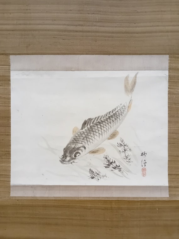一流の品質 鯉の滝登り」 good luck carp （彫刻 カービング / Woodcarving その他