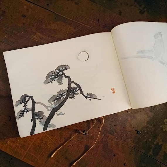 Takeuchi Seiho – Seiho Shugacho Vol. 4 – Antique Japanese Woodblock Print Album, Meiji Period c. 1901