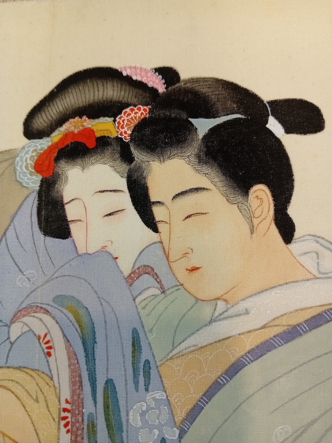Shunga Antique Japanese Erotic Painting Ukiyo e Bijin ga Picture Of shunga-antique-japanese-erotic-painting-ukiyo-e-bijin-ga-picture-of