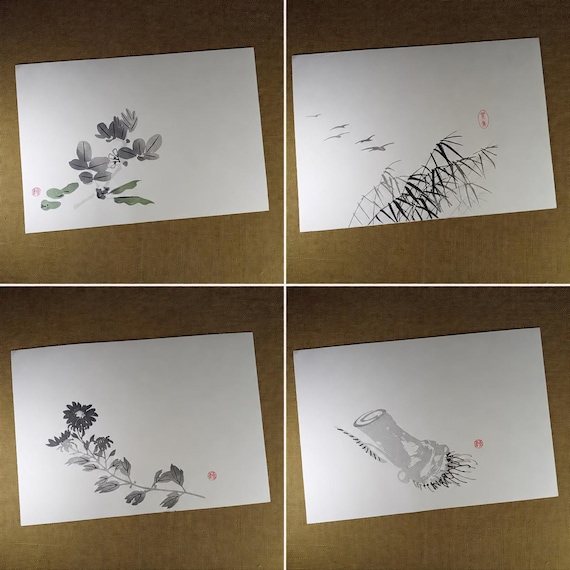 Imao Keinen – 24 Japanese Woodblock Prints – Keinen Shūgajō – Later Edition