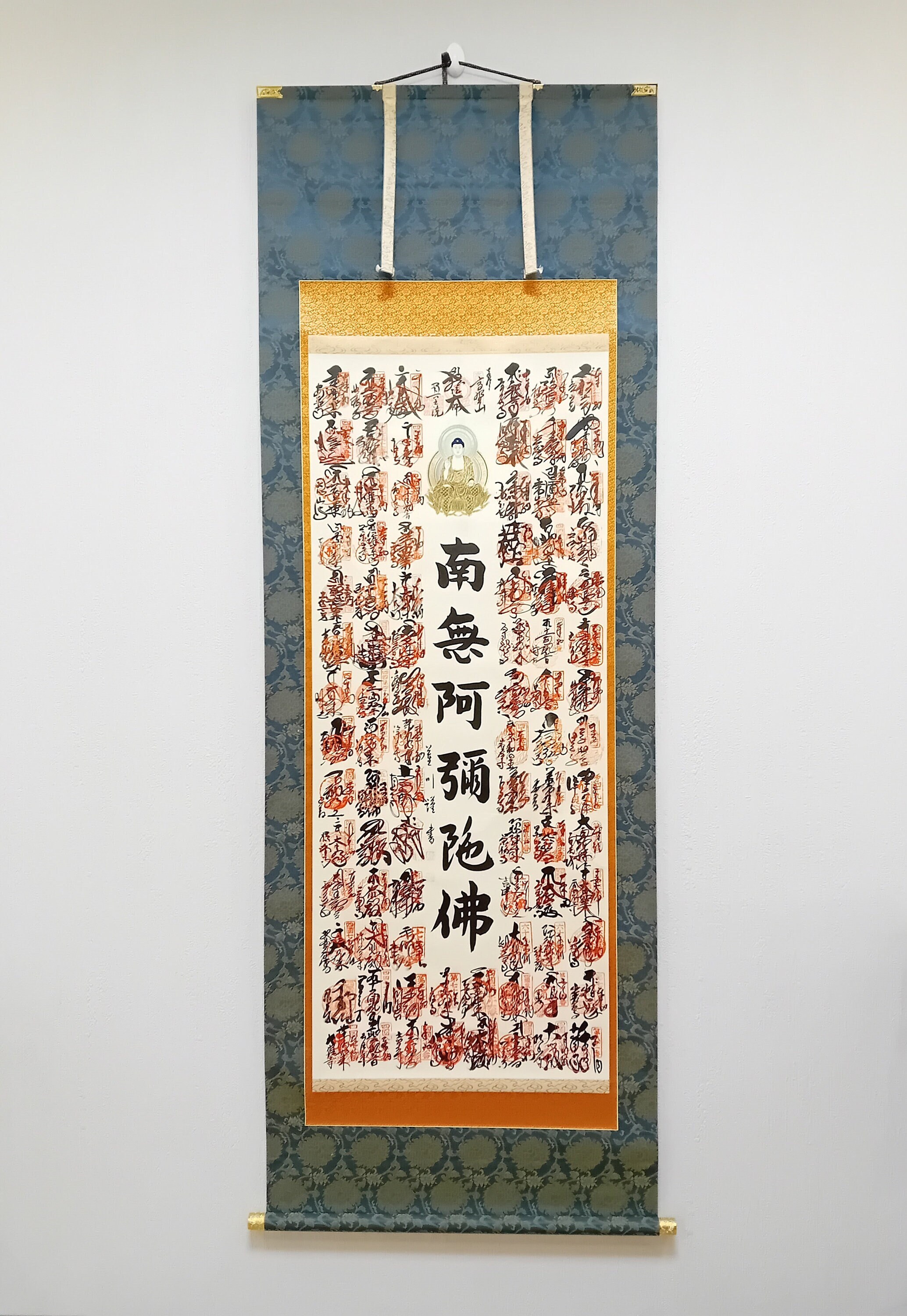 Buddha Scroll, Pilgrimage Kakejiku, Long Japanese Scroll