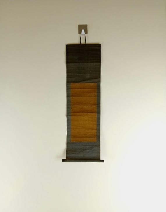 Antique Edo - Meiji Japanese temple kakemono (kakejiku) - rare ultra small format