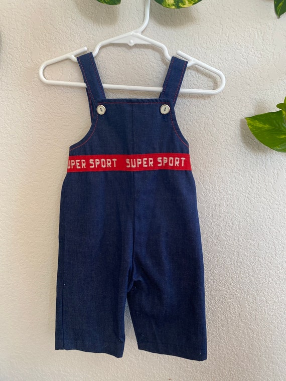 70s Vintage | Baby Health-Tex Dark Denim Super Spo