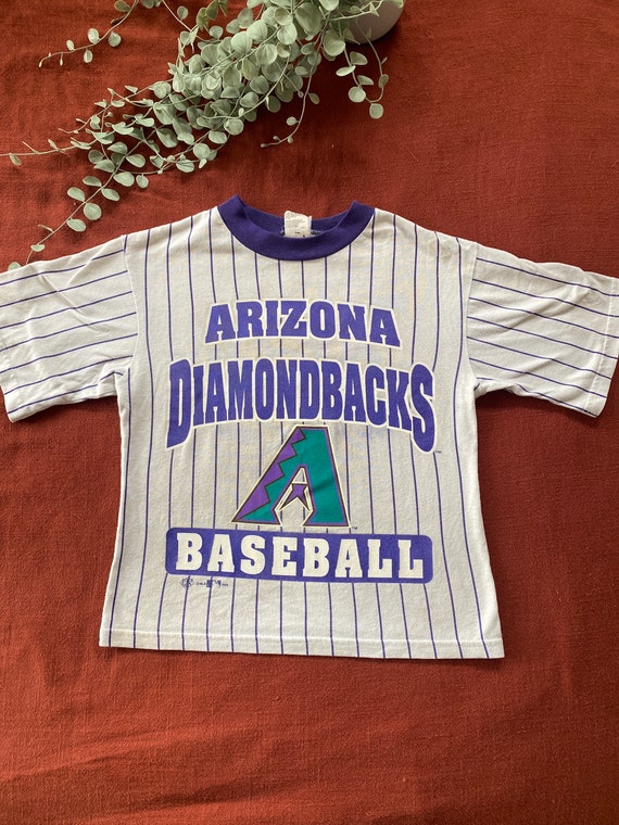 90s Vintage Kids MLB Arizona Diamondbacks Purple Baseball 