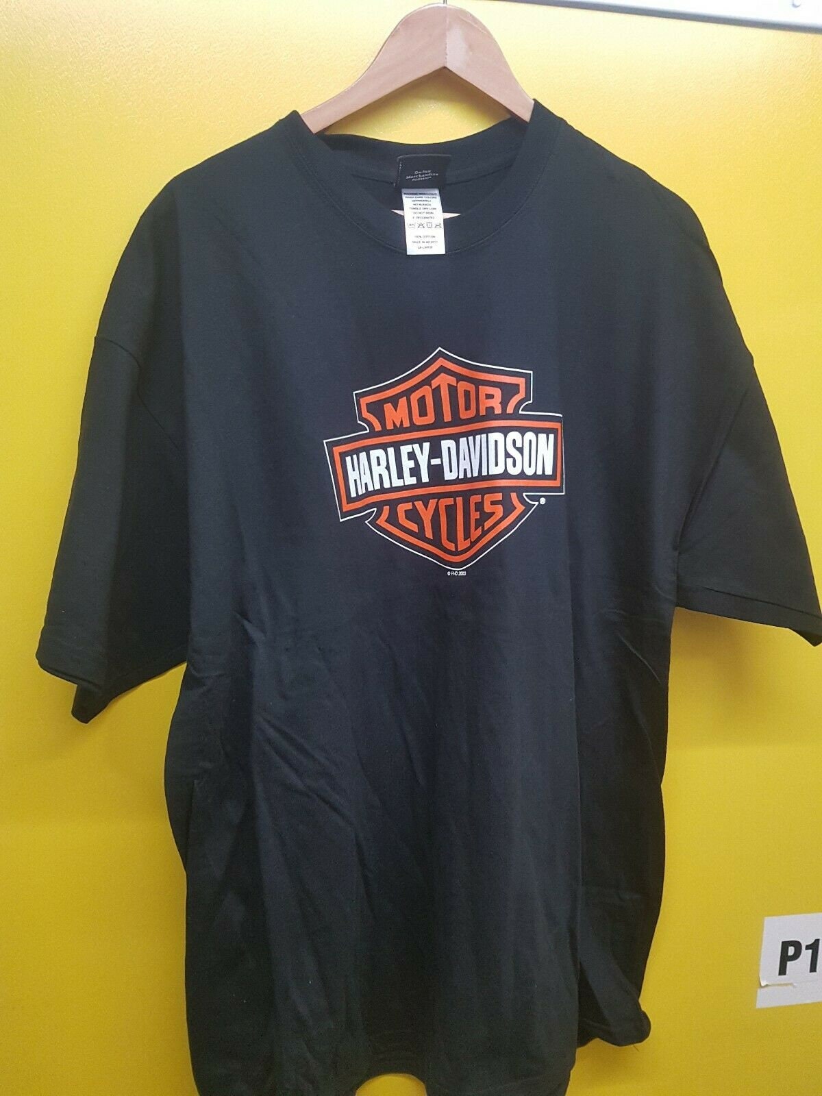 Harley-Davidson Men's Shield Logo Black T-Shirt Williams NJ Sizes Medium/3XL