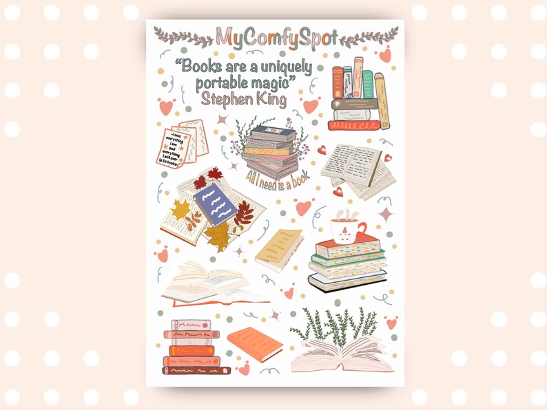 Reading Stickers for Book Lovers Etsy