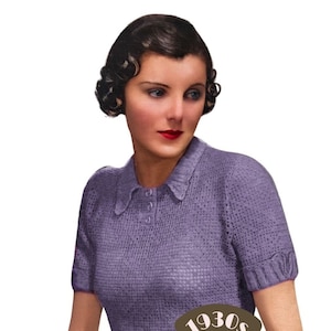 1930s Emma Jumper Crochet Pattern