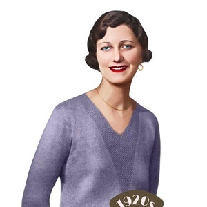 1920S Linda Jumper Knitting Pattern