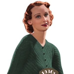 1930s Irene Jumper Knitting Pattern