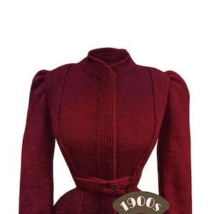 1900s Lady&#39;s Norfolk Jacket Knitting Pattern