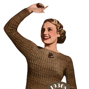 1930s Isolde Jumper Knitting Pattern