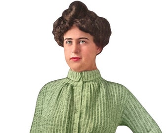 1900s Lady's Outing Jacket Knitting Pattern