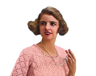 1920s Diana Crochet Jumper Pattern