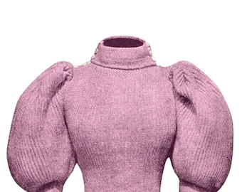 1890s Victorian Cycling Jumper | Sweater Knitting Pattern