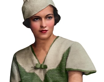 1930s Lorna Blouse Knitting Pattern