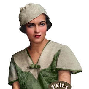1930s Lorna Blouse Knitting Pattern