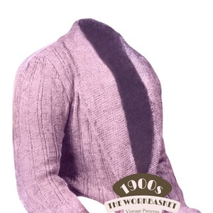 1900s Edwardian Knitted Golf Jersey Pattern