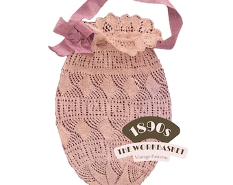 1890s Victorian Scrap Bag Knitting Pattern