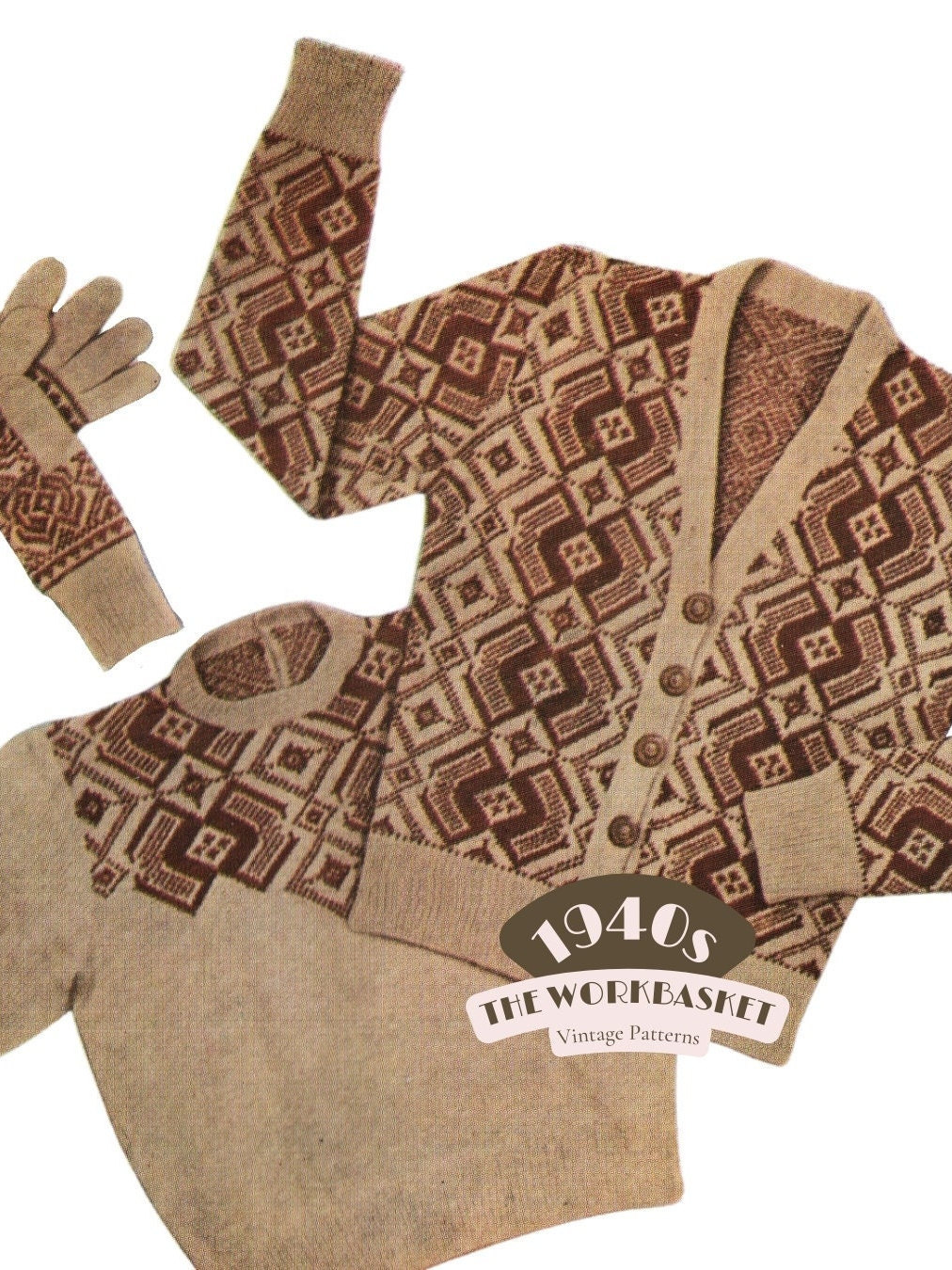 トップス 40s 50s Vintage Indian Brand Sweater 40s 50s Vintage Indian Brand Sweater