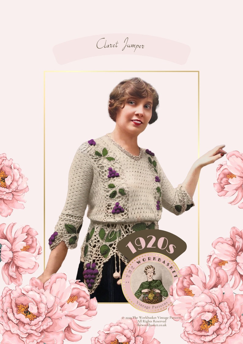 1920s Claret Jumper Knitting Pattern - Etsy