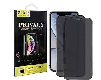 2PCS Privacy Tempered Glass Anti Spy Screen Protector For iPhone 15 14 Pro Max 13 12 11 Plus XS Max XR SE 8 7 6 +
