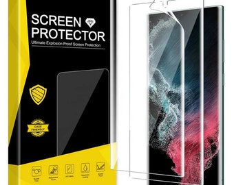 2 Pack Self Healing Hydrogel Film For Samsung Galaxy S23 S22 S21 NOTE20 PLUS ULTRA Premium Full Coverage Flexible Screen Protector