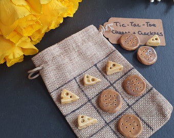 Tic Tac Toe (Noughts and crosses) set in carry bag in various designs