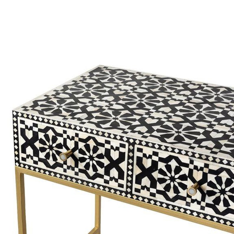 Bone Inlay Console Bone Inlay Table Bone Inlay Table for Home - Etsy