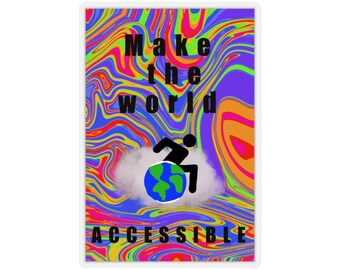 Maak de wereld toegankelijke sticker