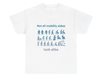 Niet alle mobiliteitshulpmiddelen lijken op T-shirt | Toegankelijkheids-T-shirt