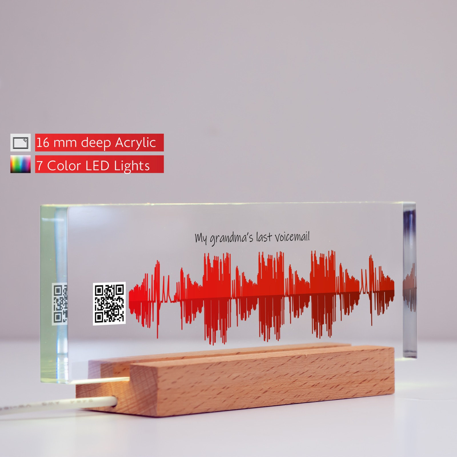 Custom Voice Recording Memorial Sound Wave Voice Wave Etsy