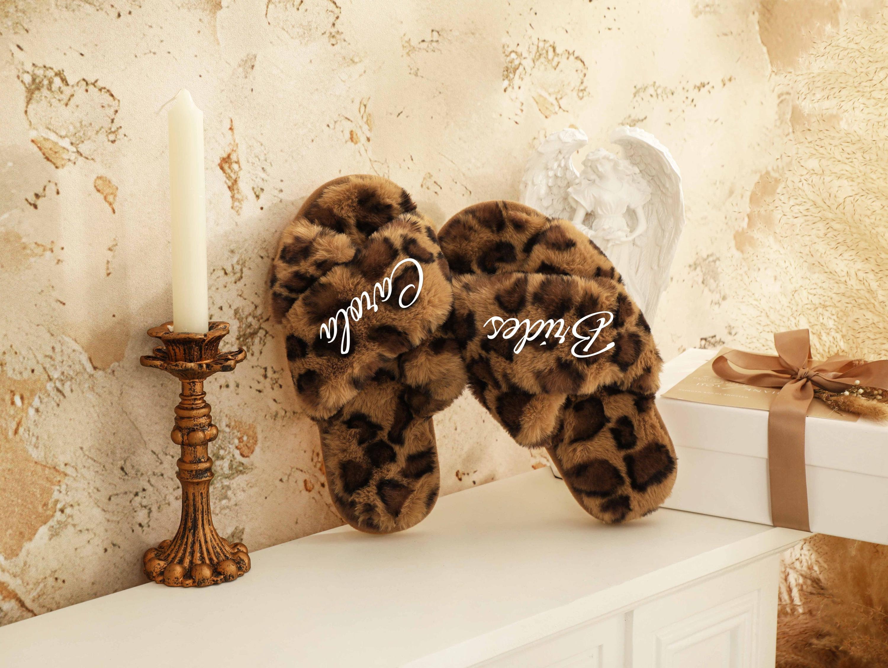 Pantoufles Femme Confortable Hiver Pantoufles En Peluche Ultra