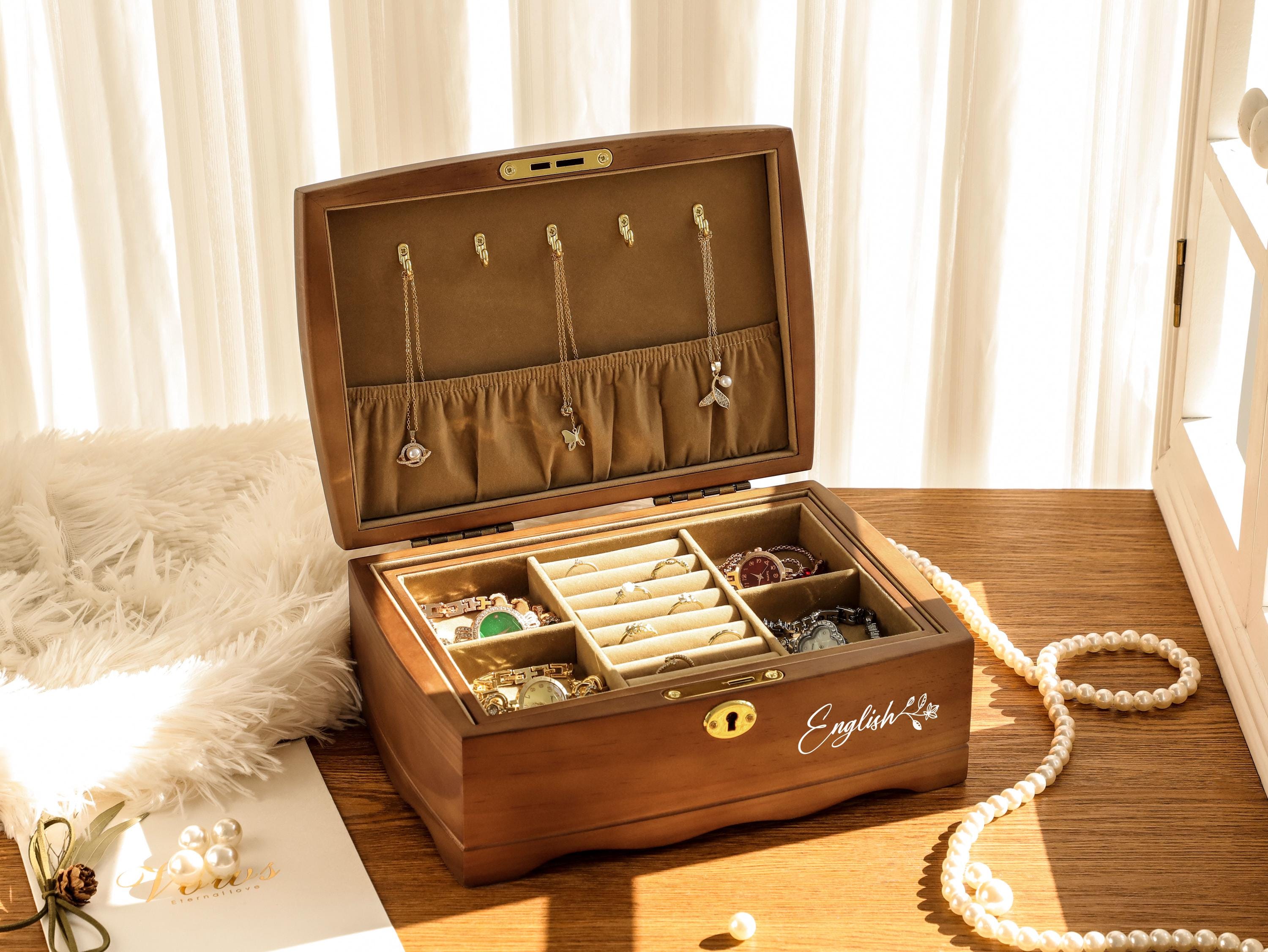 Vintage leather jewelry box - Etsy 日本