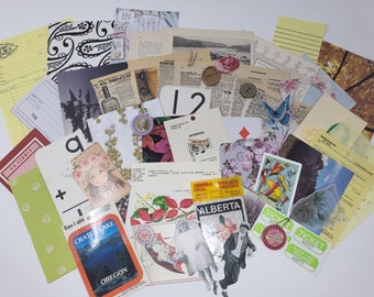 100+ Pieces of Vintage Paper & Ephemera Grab Bag