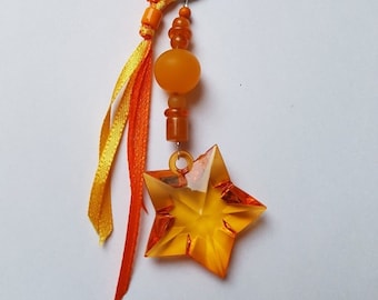 Taschenbaumler orange mit Stern