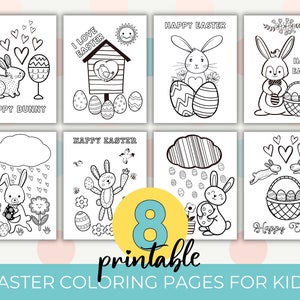 Printable Easter coloring pages for kids | Easter bunny coloring pages | Easter printable for kids | Easter activities for kids