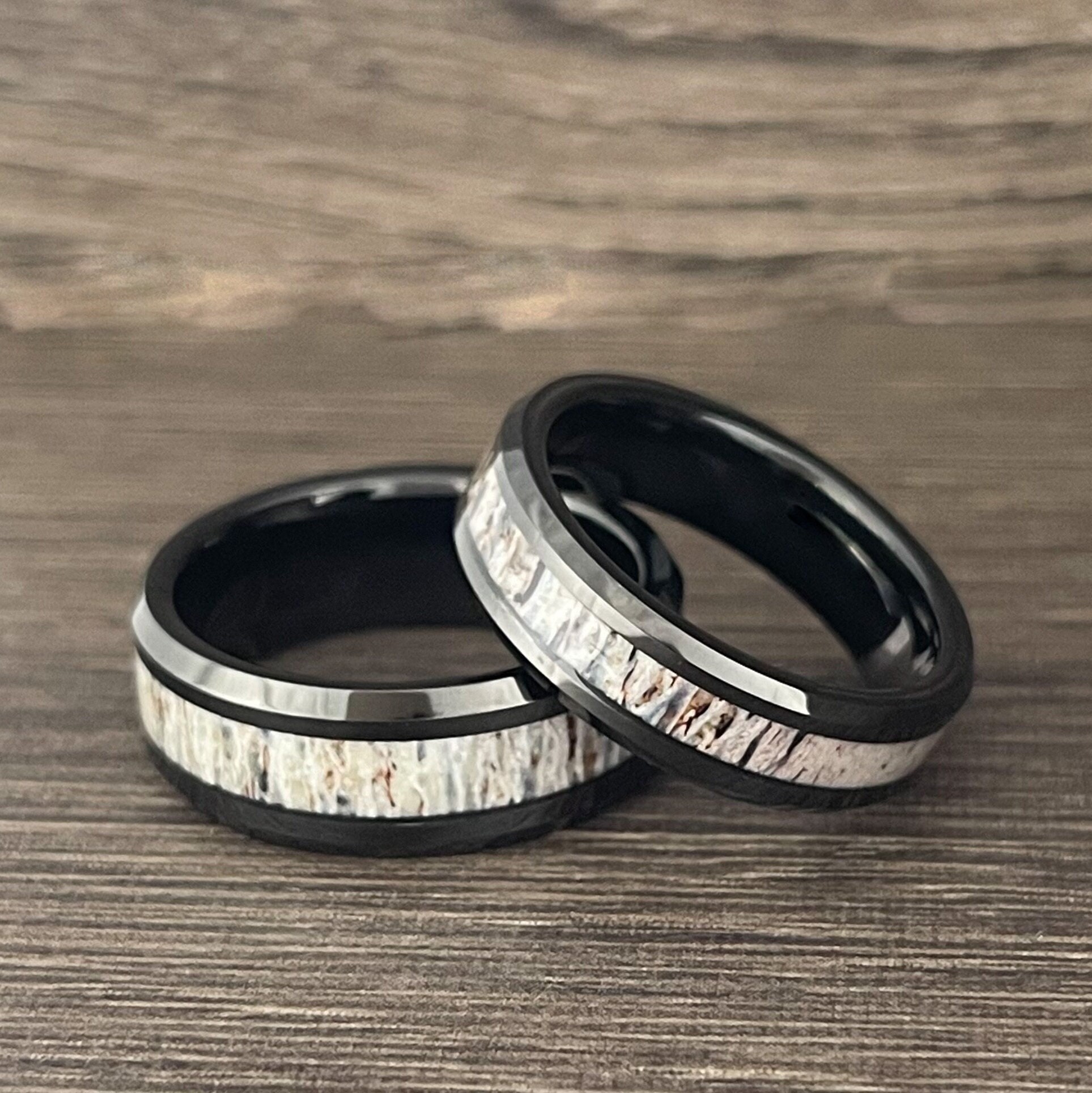 Natural Black Onyx Diamond Halo Wedding Ring Women Ring