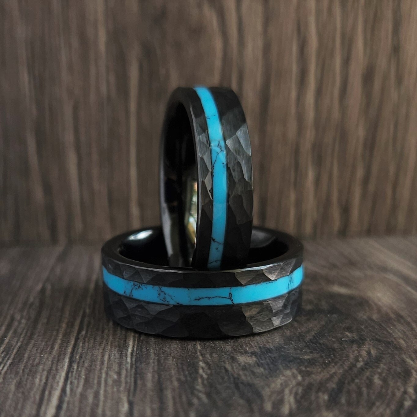 Genuine Turquoise ring, 24k gold, crystal, gemstone ring, Tungsten, we –  Upstate Resin Works LLC