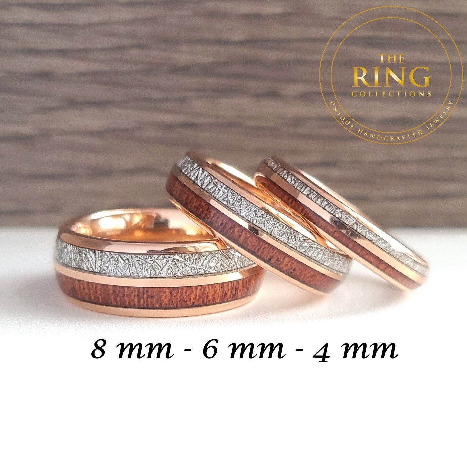 8mm womens deals gold wedding band