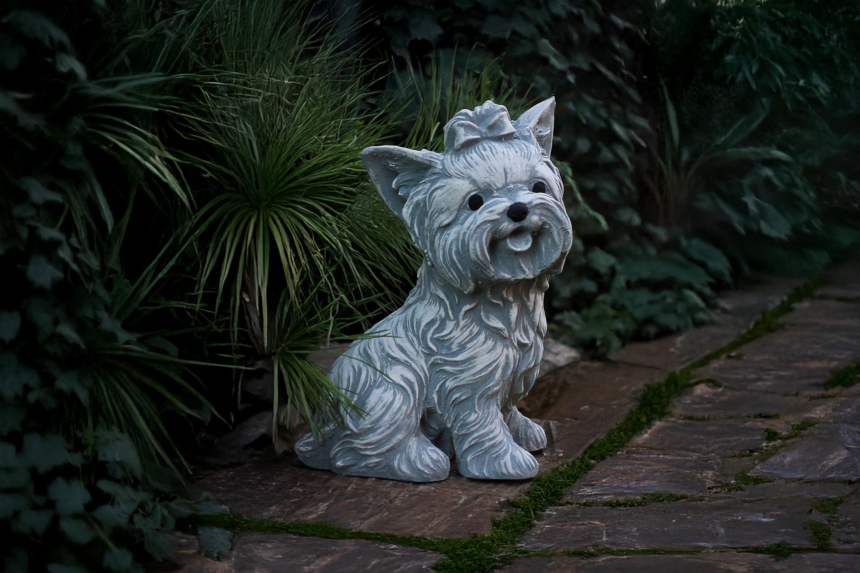 3dRose Gartenflagge 30,5x45,7 Cm – Süßer Yorkshire Terrier Mit Weihnachtsmütze, Aus Halbtransparentem Polyester