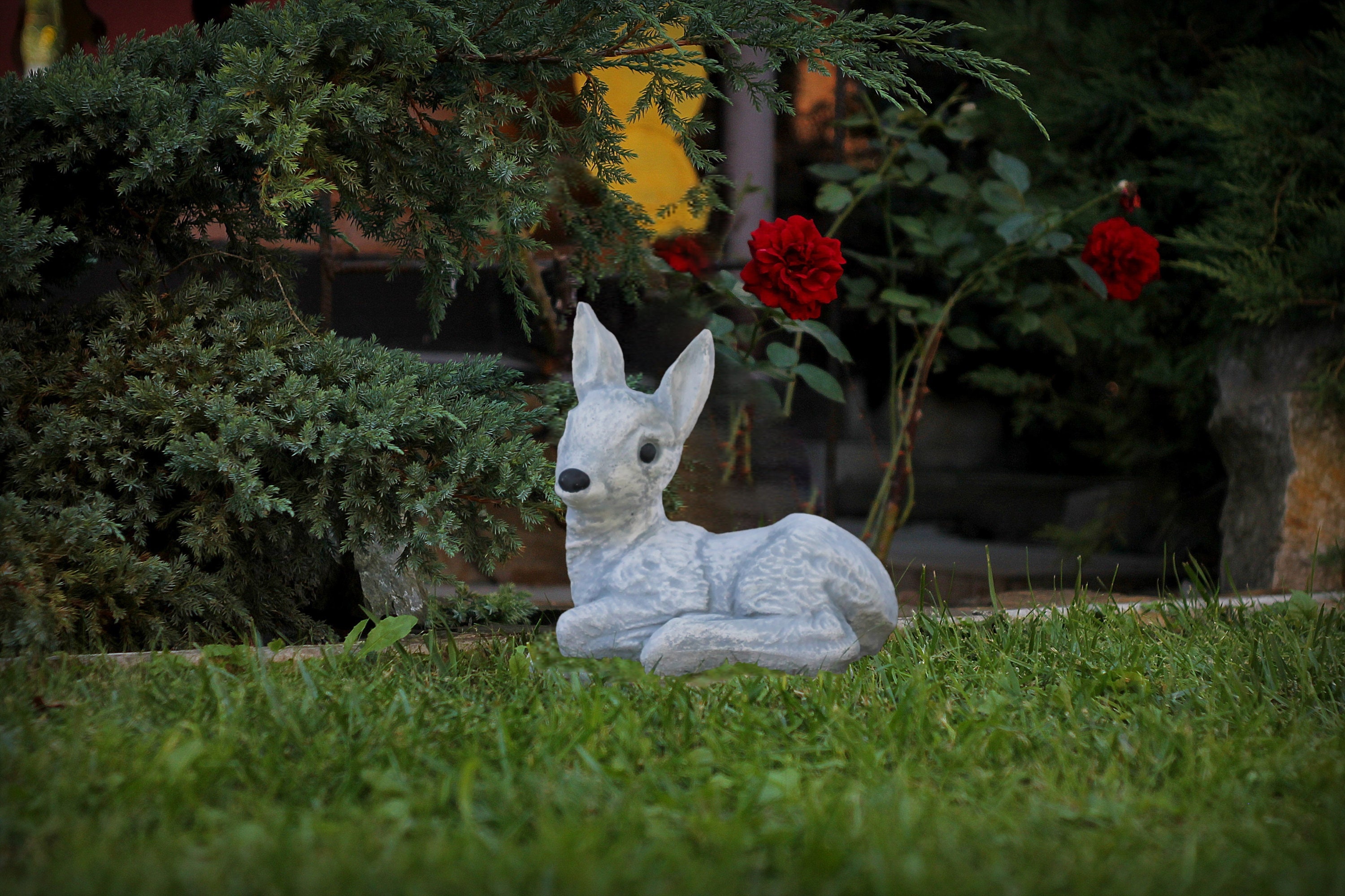 41％割引安いそれに目立つ 【 希少 】全長23.2㎝ Disney「Bambi」Garden Statue 置物 インテリア小物OTA