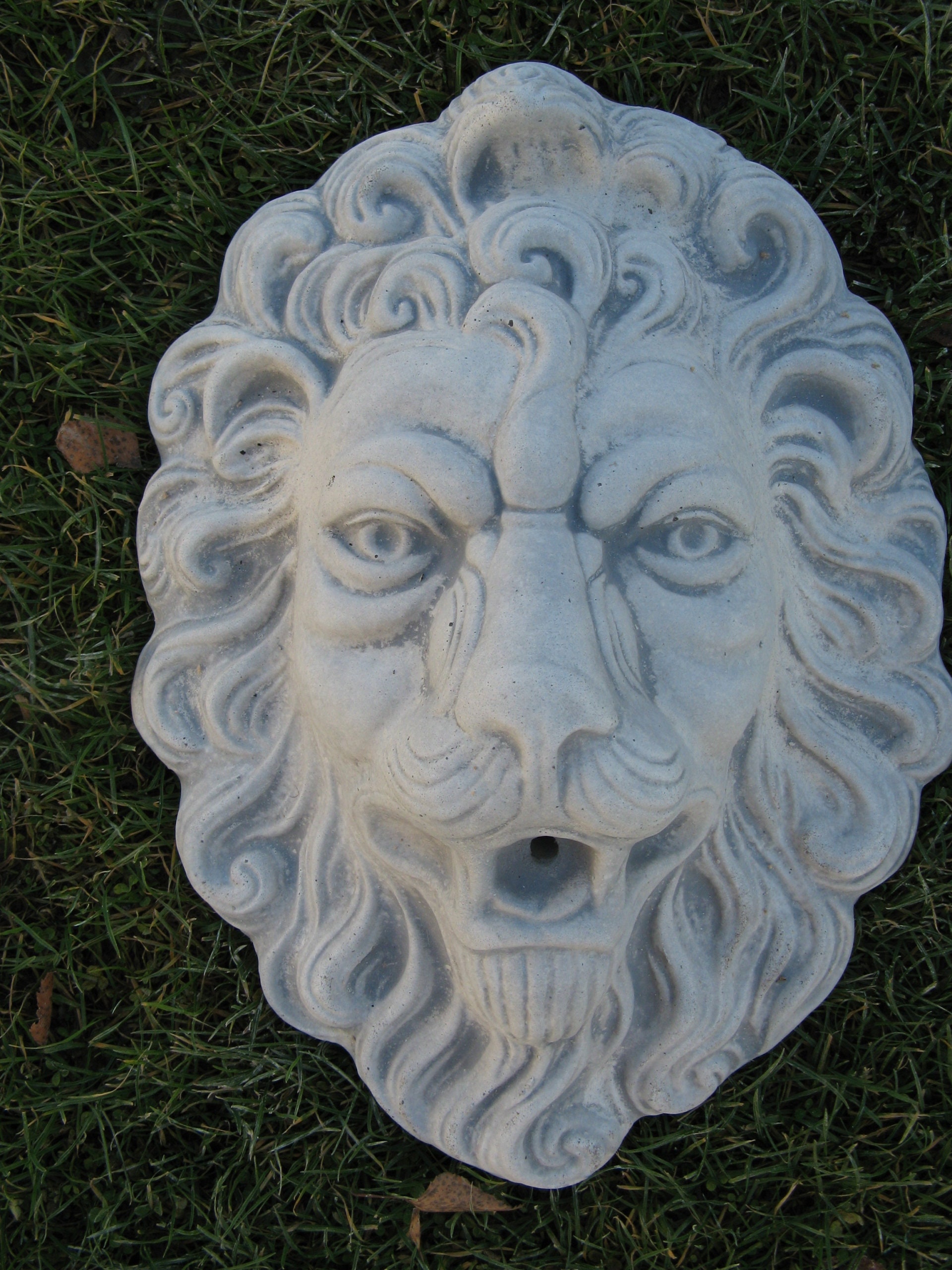 Roaring Lion Head Lion Fountain Stone Statue Lion Gargoyle Etsy Australia