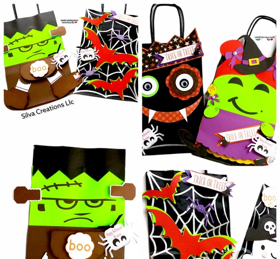 Halloween Goodie Bags Halloween Goody Bags Halloween Gift Etsy