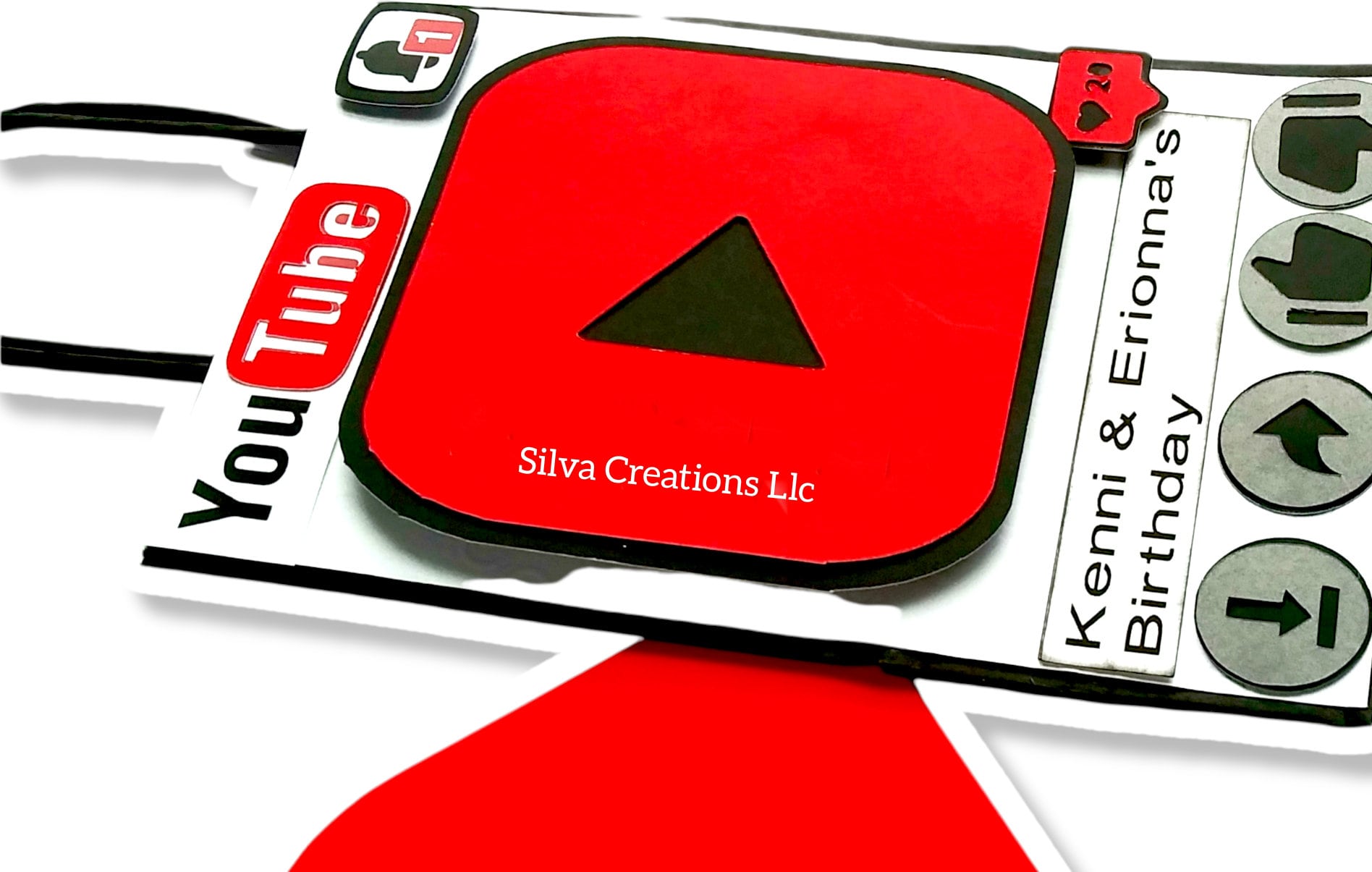 Youtube Party Theme, Youtube Party Supplies, Youtube Birthday Decoration, Youtube Party Box, Set