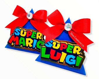 Super Mario Bros Box, Super Mario Bros Party Supplies, Mario Bros Treat Box, set of 10