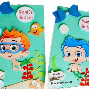 Bubbles Guppies Theme Party, Bubbles Guppies Party Bags, Bubbles Guppies Birthday, Set of 10